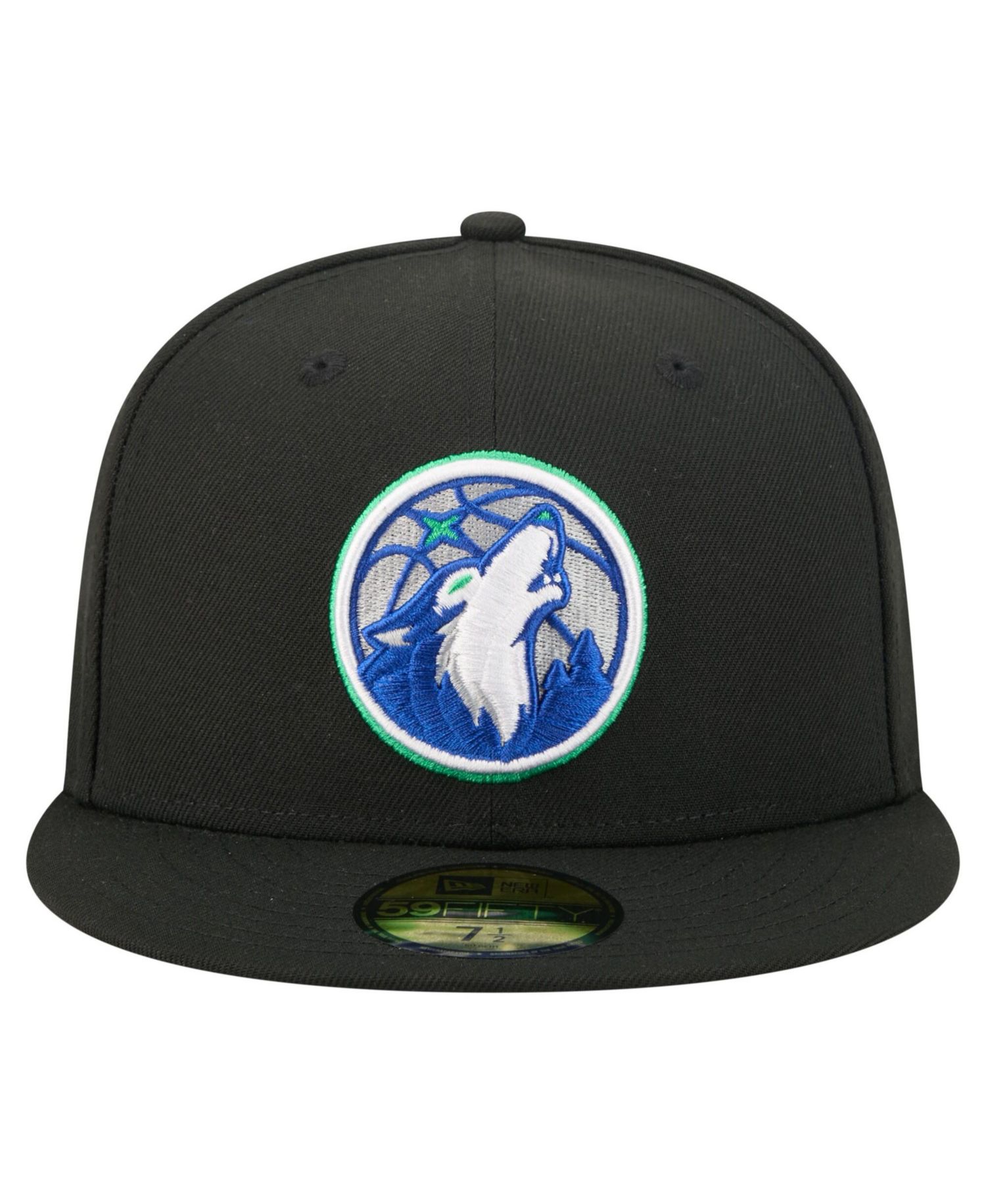 Men's Black Minnesota Timberwolves 59FIFTY Fitted Hat