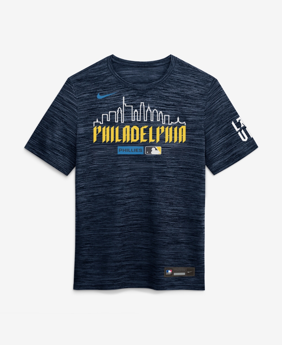 Nike Men's Navy Philadelphia Phillies Authentic Collection City Connect Velocity Dri-fit T-Shirt
