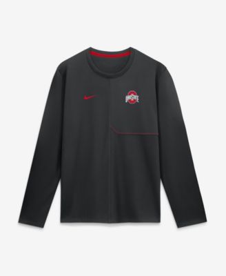 Men's Black Ohio State Buckeyes 2026 Sideline Coaches UV Dri-FIT Long Sleeve Shirt