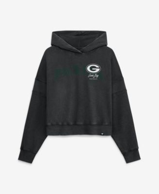 Women's Green Bay Packers Counter Run Cropped Pullover Hoodie
