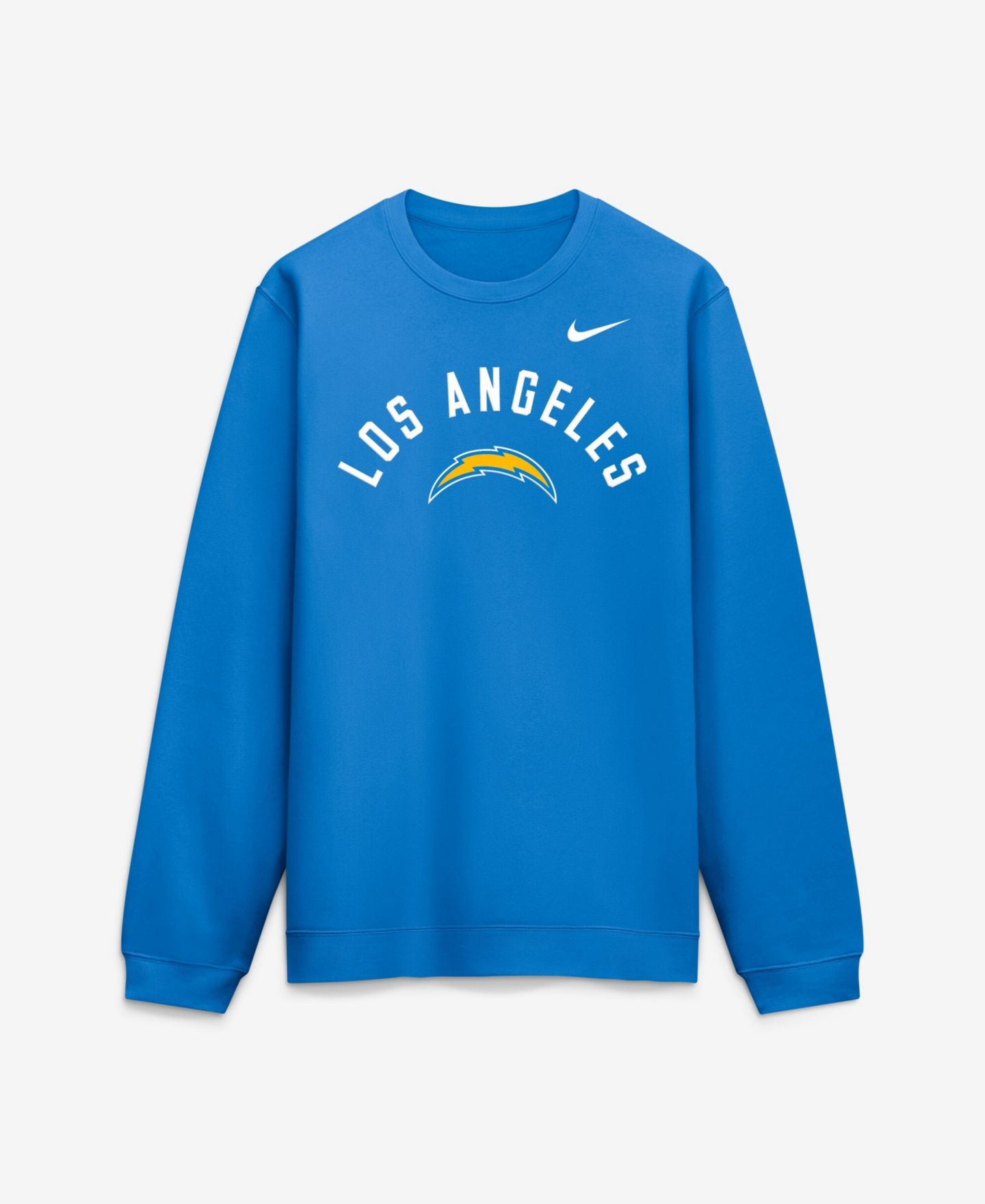 Мужской свитшот Nike Powder Blue Los Angeles Chargers Defensive Leader Club Fleece Pullover — фото 1