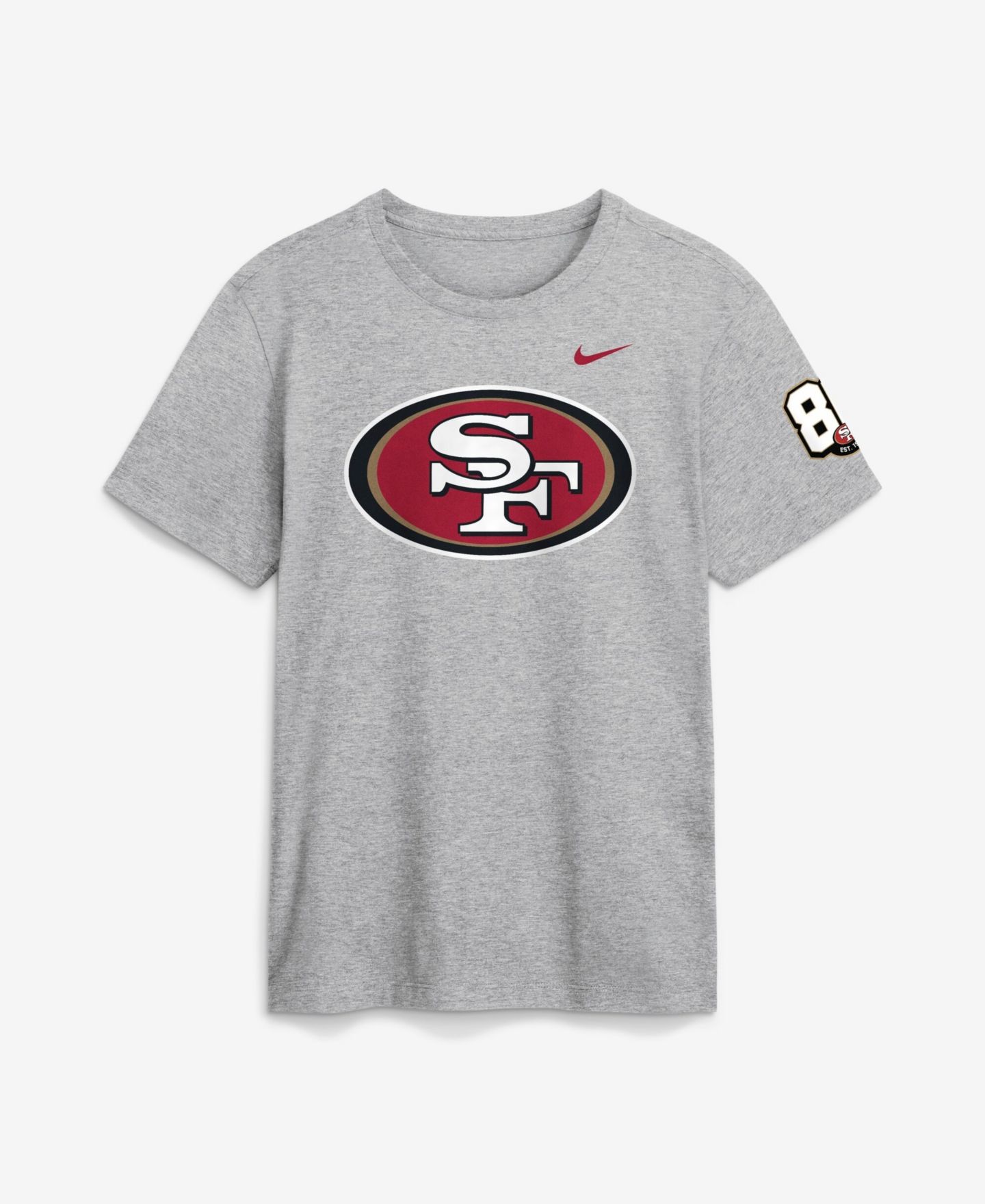 Мужская футболка Nike Heather Gray San Francisco 49ers 80th Anniversary Sunday Showdown — фото 1