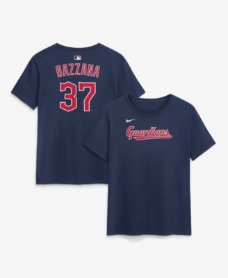 Women's Cleveland Guardians Travis Bazzana Name & Number Short-Sleeve Crewneck T-Shirt