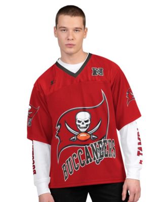 Men's 2-Pack Red/White Tampa Bay Buccaneers Short Sleeve Long Sleeve  Combo Pack T-Shirt
