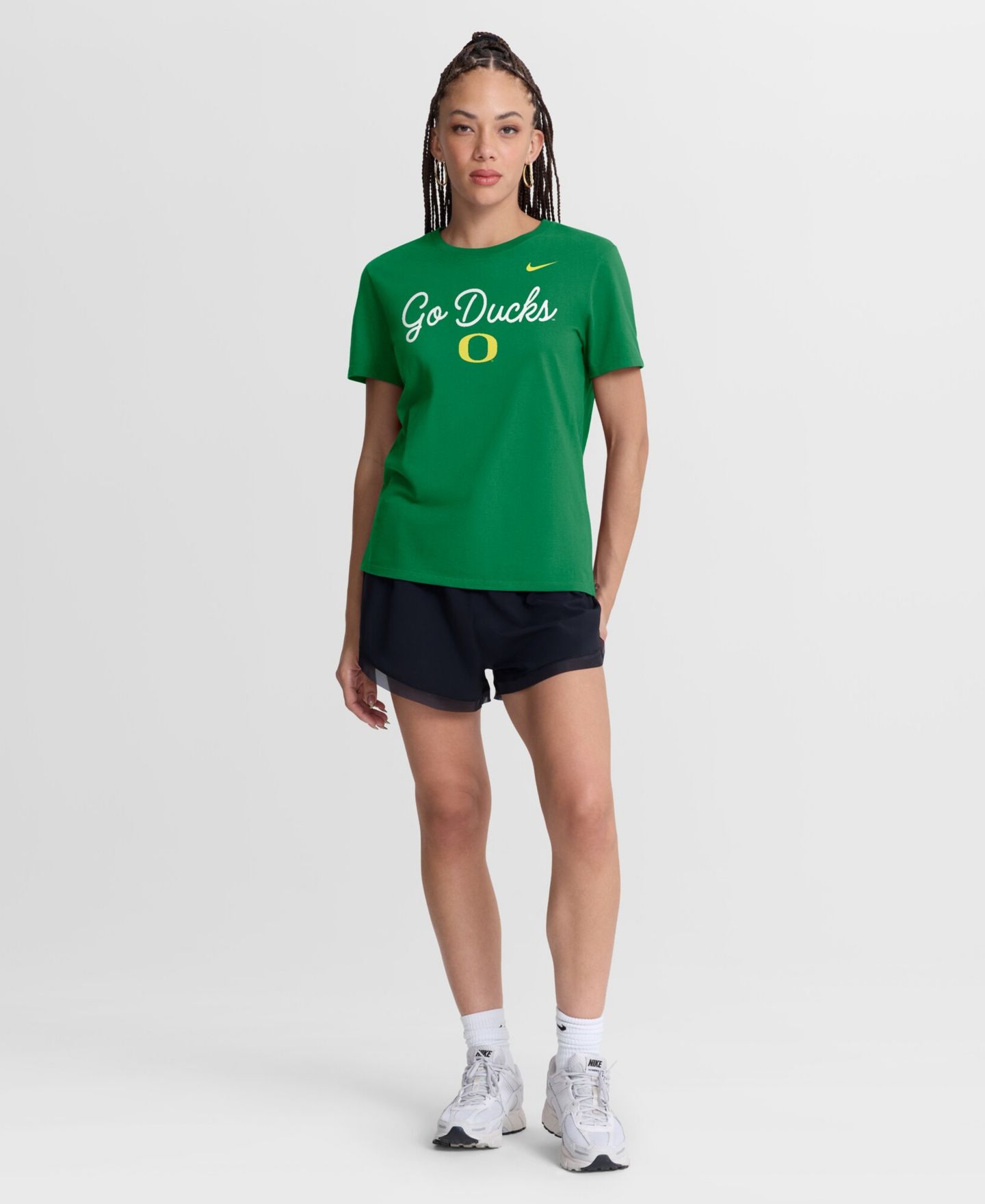 Женская футболка Nike Green Oregon Ducks Script Mantra Logo — фото 5