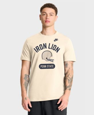 Men's Natural Penn State Nittany Lions Legacy Arch Helmet T-Shirt