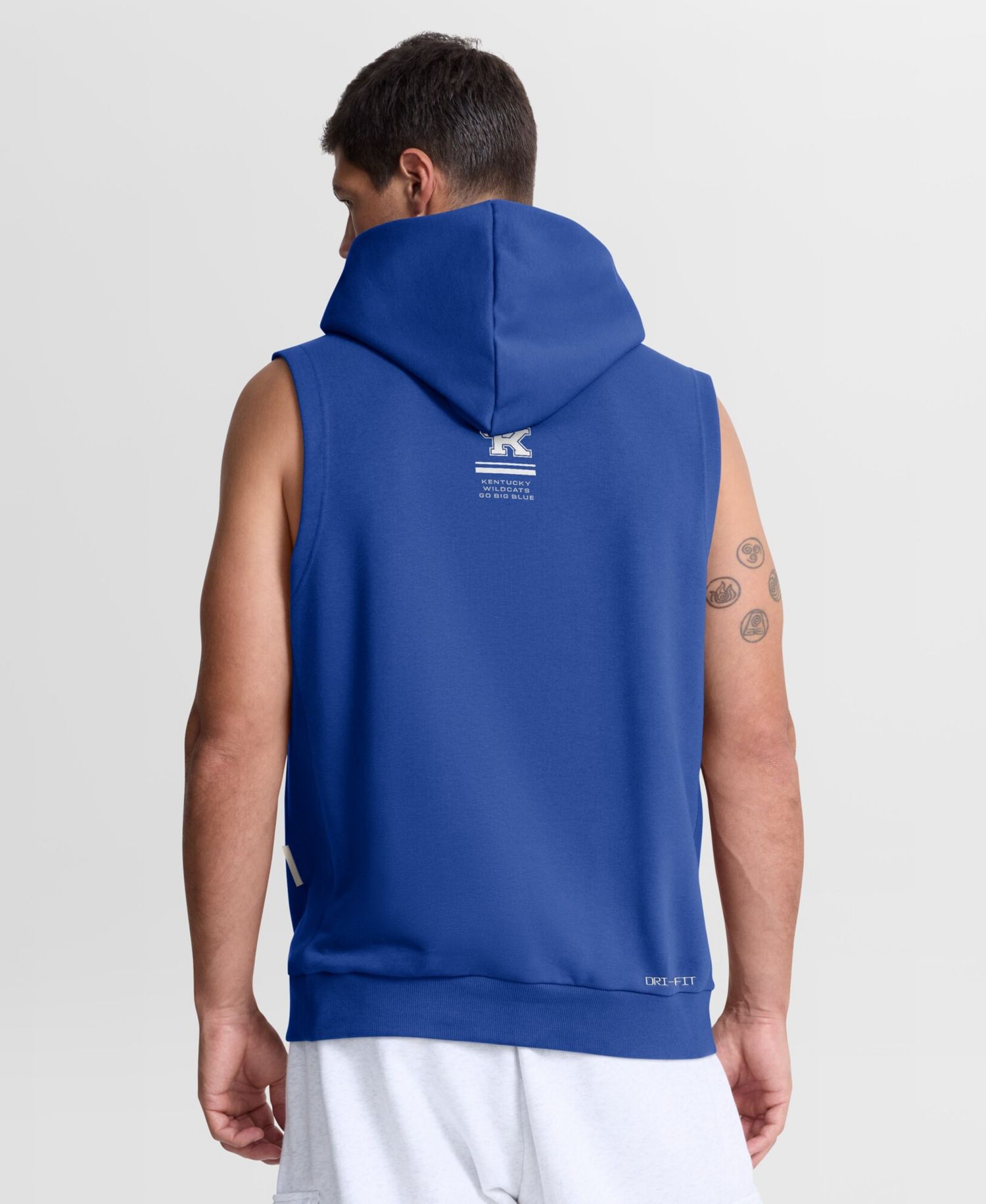 Men's Royal Kentucky Wildcats 2026 Sideline Sleeveless Dri-FIT Hoodie