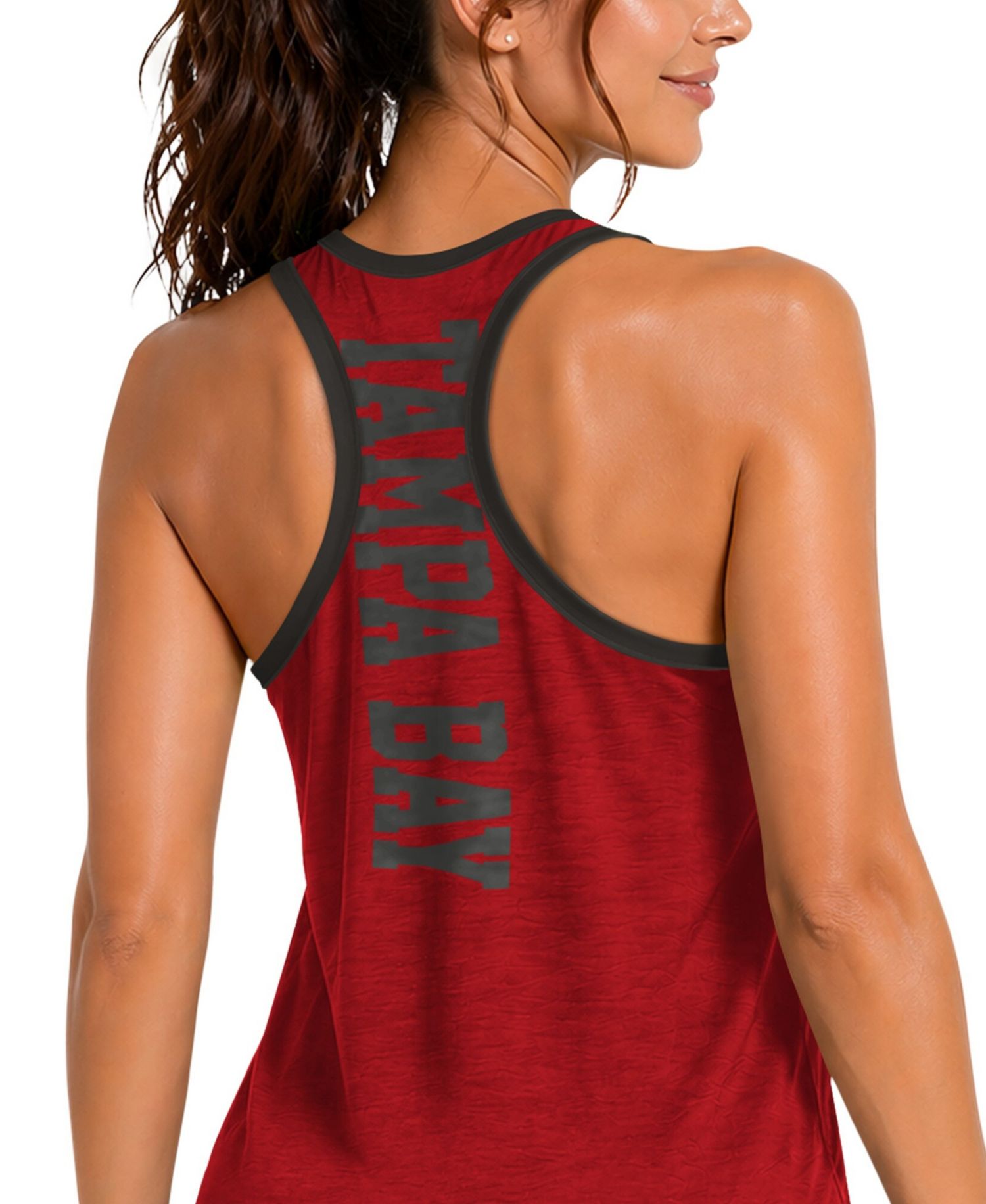 Women's Red Tampa Bay Buccaneers Tater II Racerback Tank Top