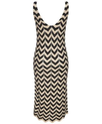 black and white chevron dress Gold Size:AU 16 (US 12) backless graduation dresses Zapaka showcasing a graceful back Casual Party