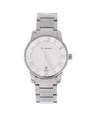Pre-Owned Tiffany and Co. Atlas 2-Hand Quartz Watch in Stainless Steel 29mm