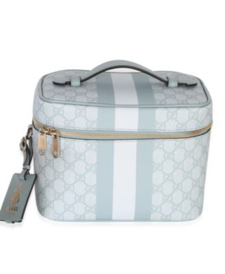 Light Blue GG Supreme Monogram Dollar Calfskin Medium Savoy Vanity Case