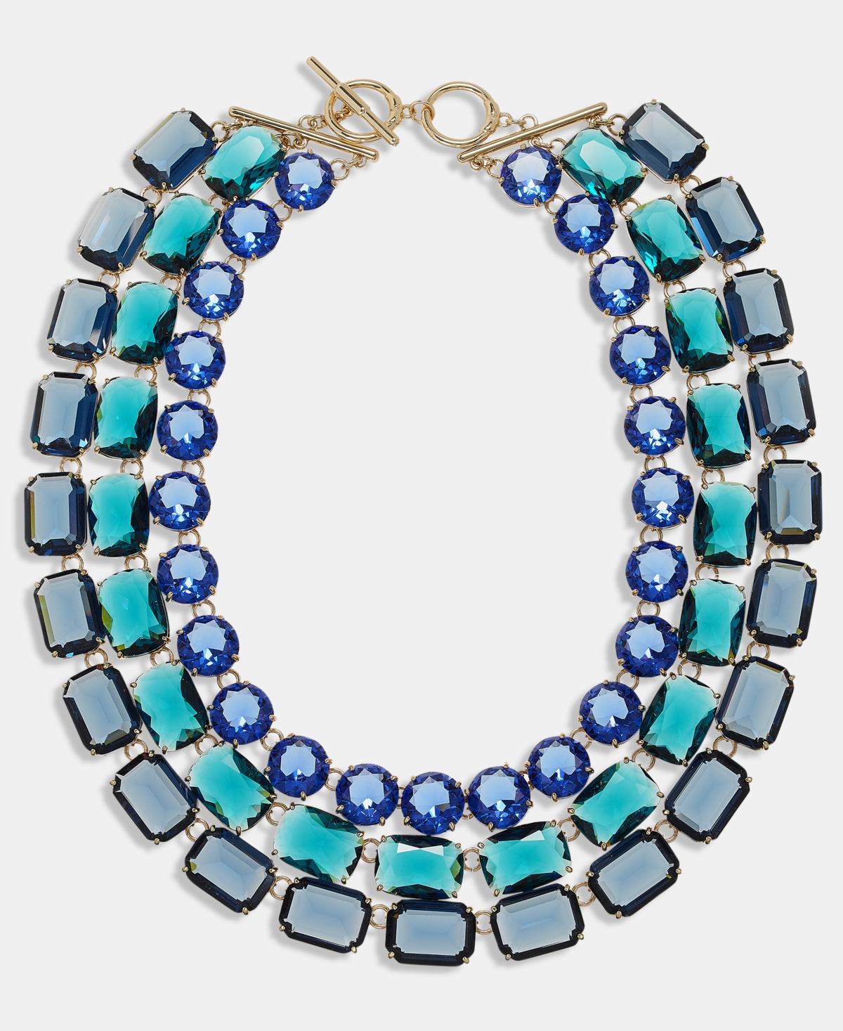 Lauren Ralph Lauren Crystal Layered Multi Strand Collar Necklace