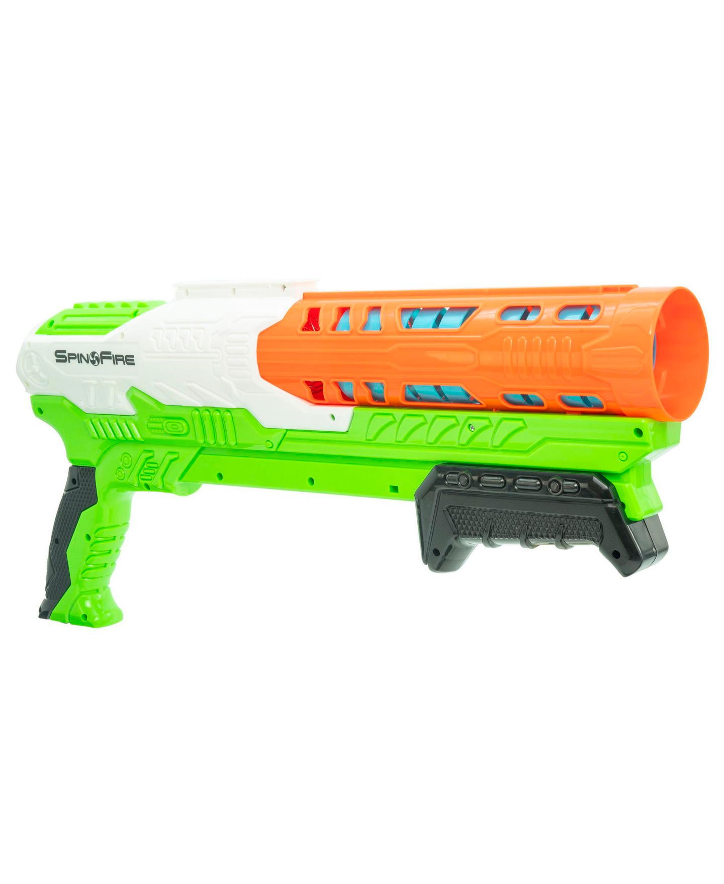 Детская игрушка Air Warriors Spin Fire Long-Distance Blaster (No-Battery), Includes 10 Spinners, Ages 6+, цвет: Open Miscellaneous — фото 2