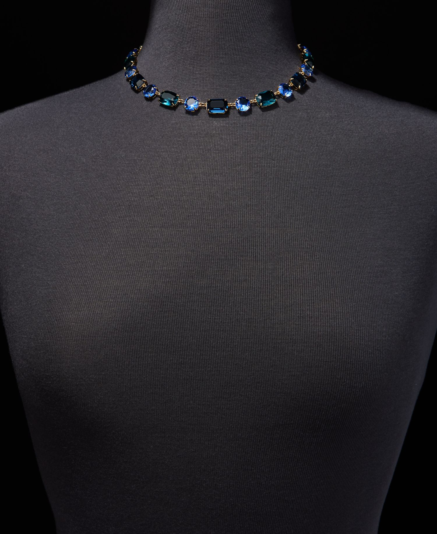 Stone All-Around 16" Collar Necklace