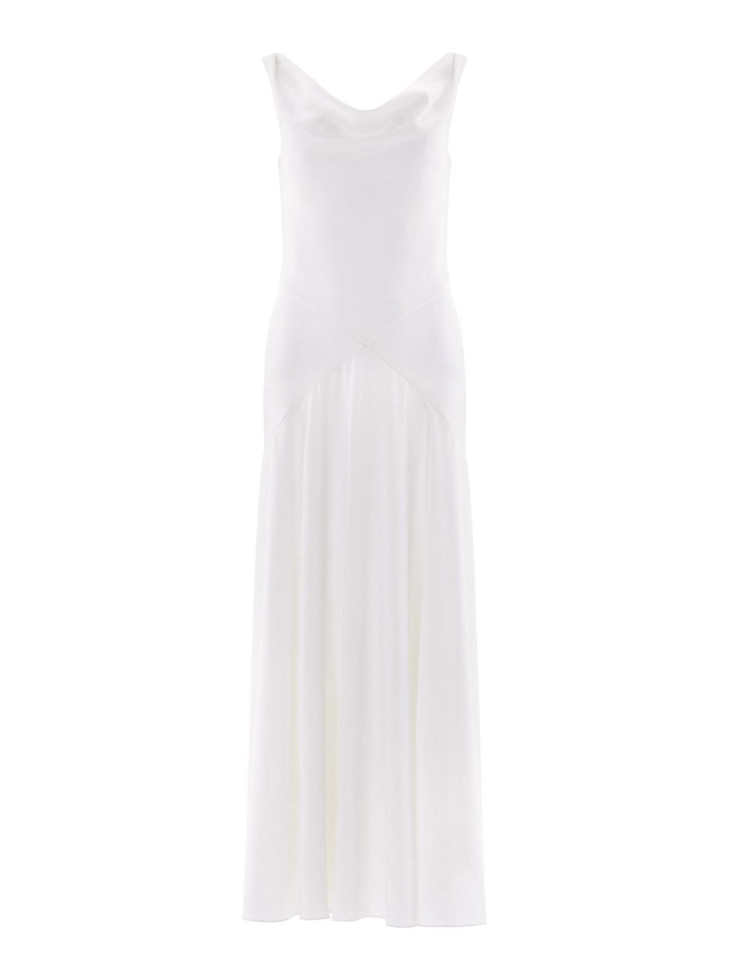 Женское платье Needle & Thread Evangeline Satin Sleeveless Cowl Neck Gown, цвет: Меловой — фото 3