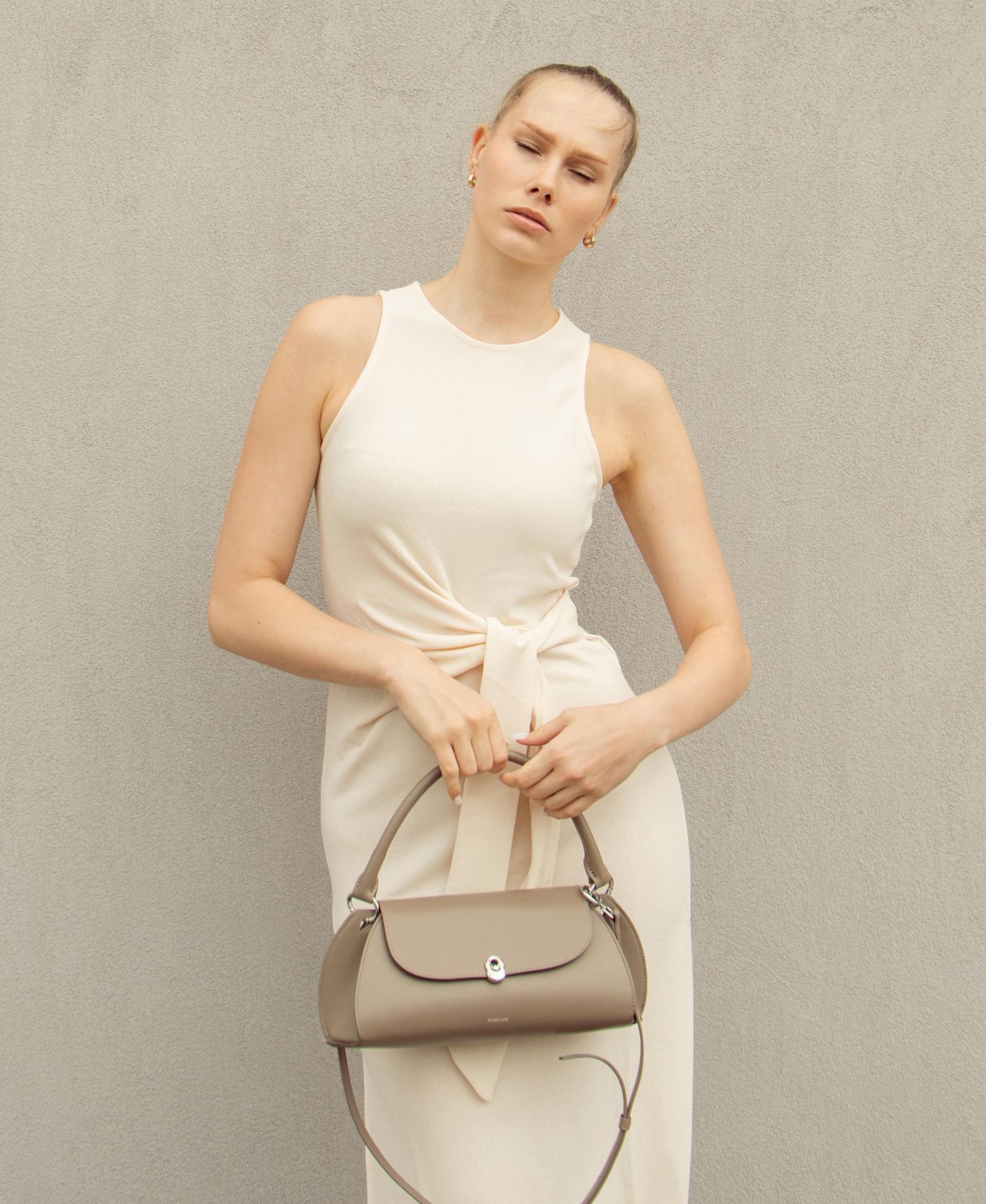 Scallop Calf Leather Bag
