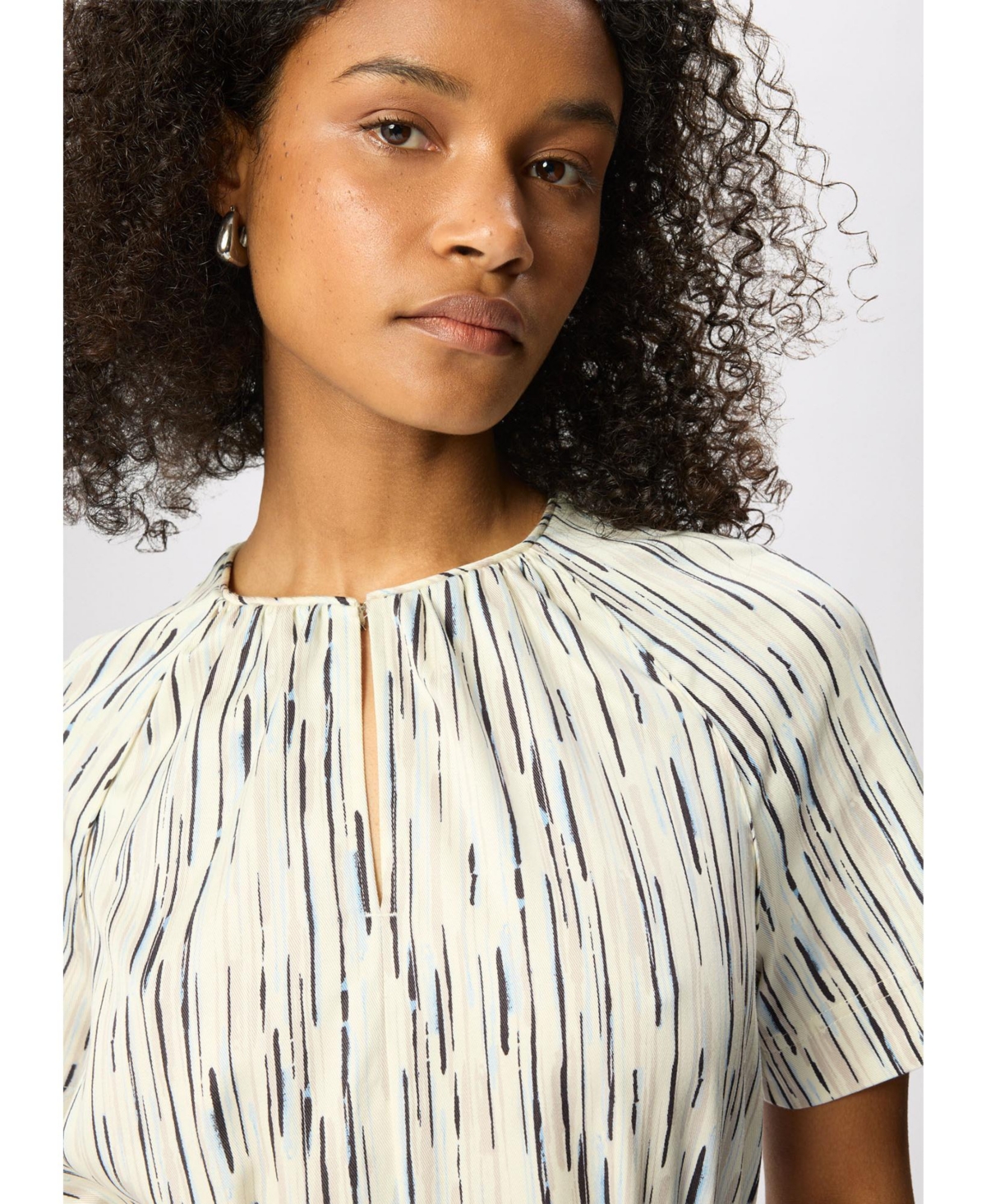 Whistles Women's Abstract Stripe Short Dress