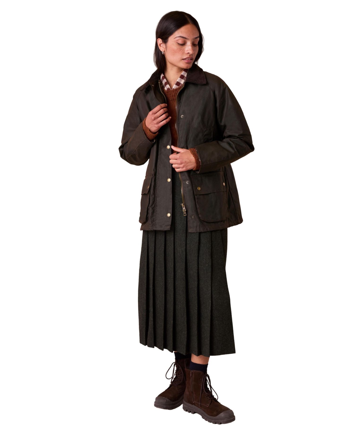 Women's Raglan Sleeve Waxed Jacket