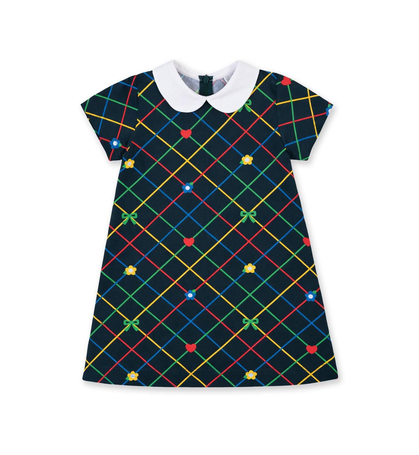 Платье Florence Eiseman Printed Knit Dress для девочек-малышей, цвет: Синий — фото 1