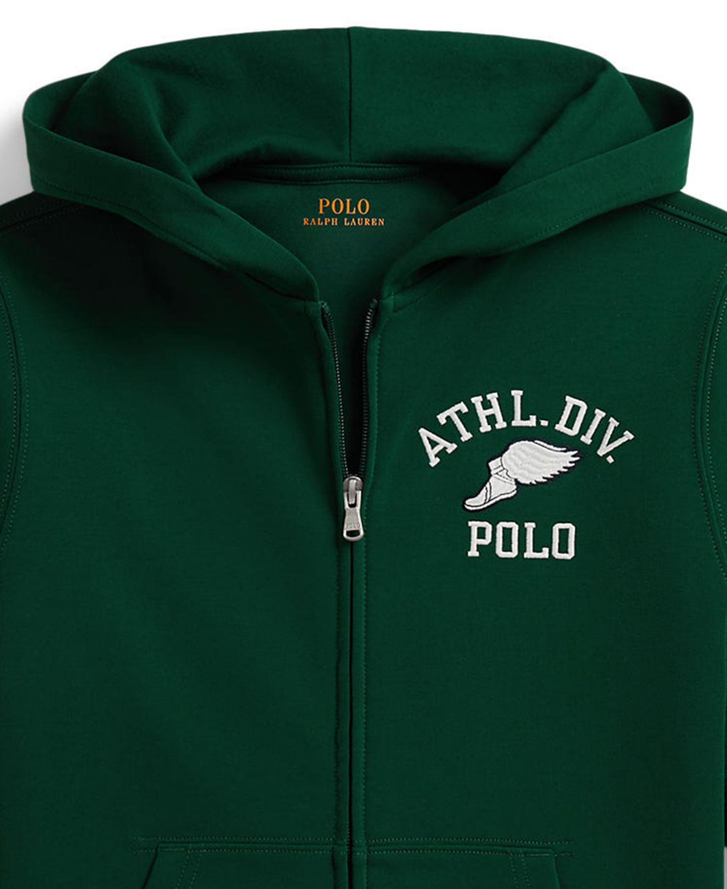 Худи Polo Ralph Lauren Logo Double-Knit Full-Zip для мальчиков, цвет: Тёмно-зелёный — фото 3