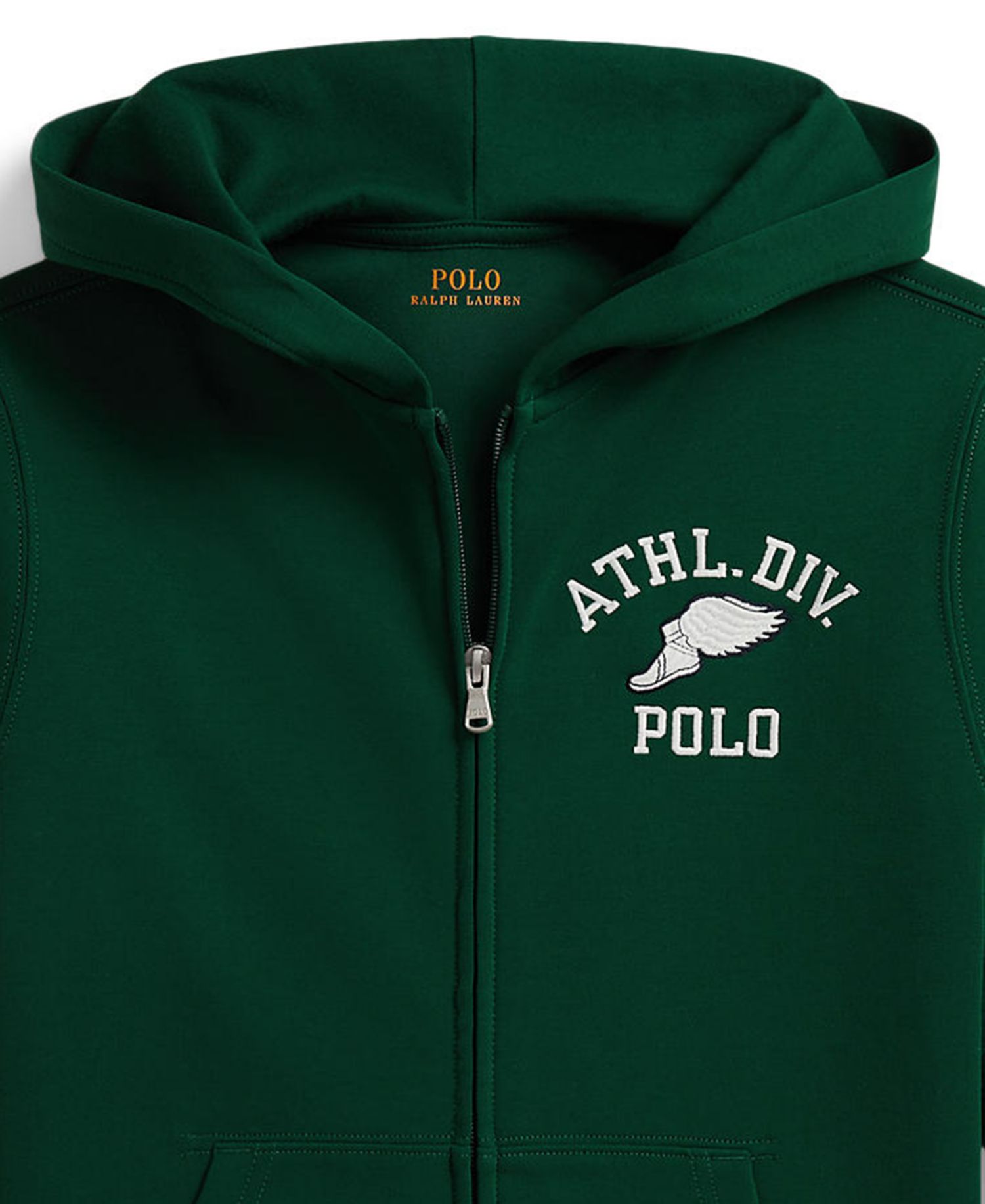 Boys' 8-20 Logo Double-Knit Full-Zip Hoodie