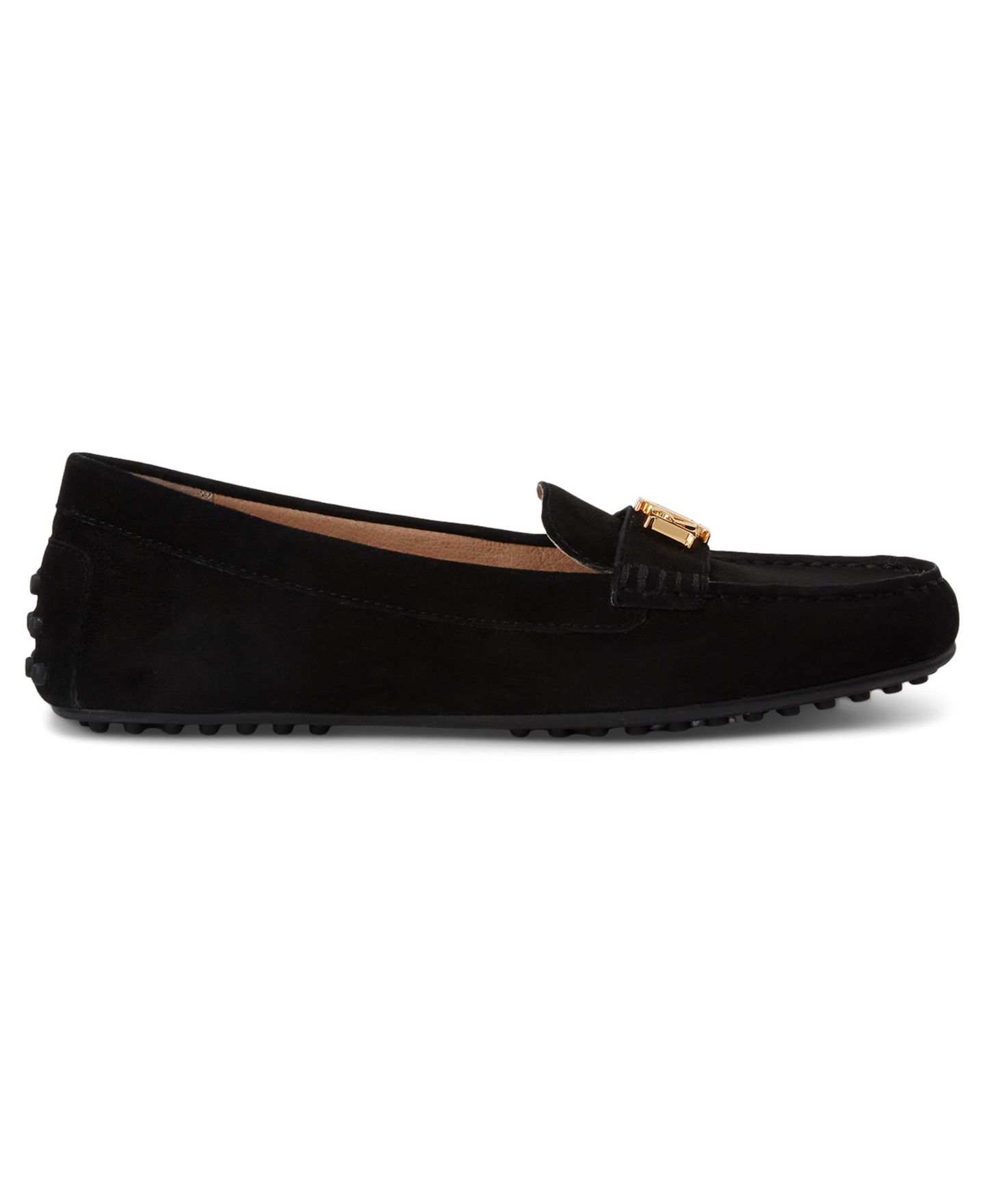 Женские туфли Lauren Ralph Lauren Barnsbury Round Toe, цвет: Чёрный замшевый — фото 2