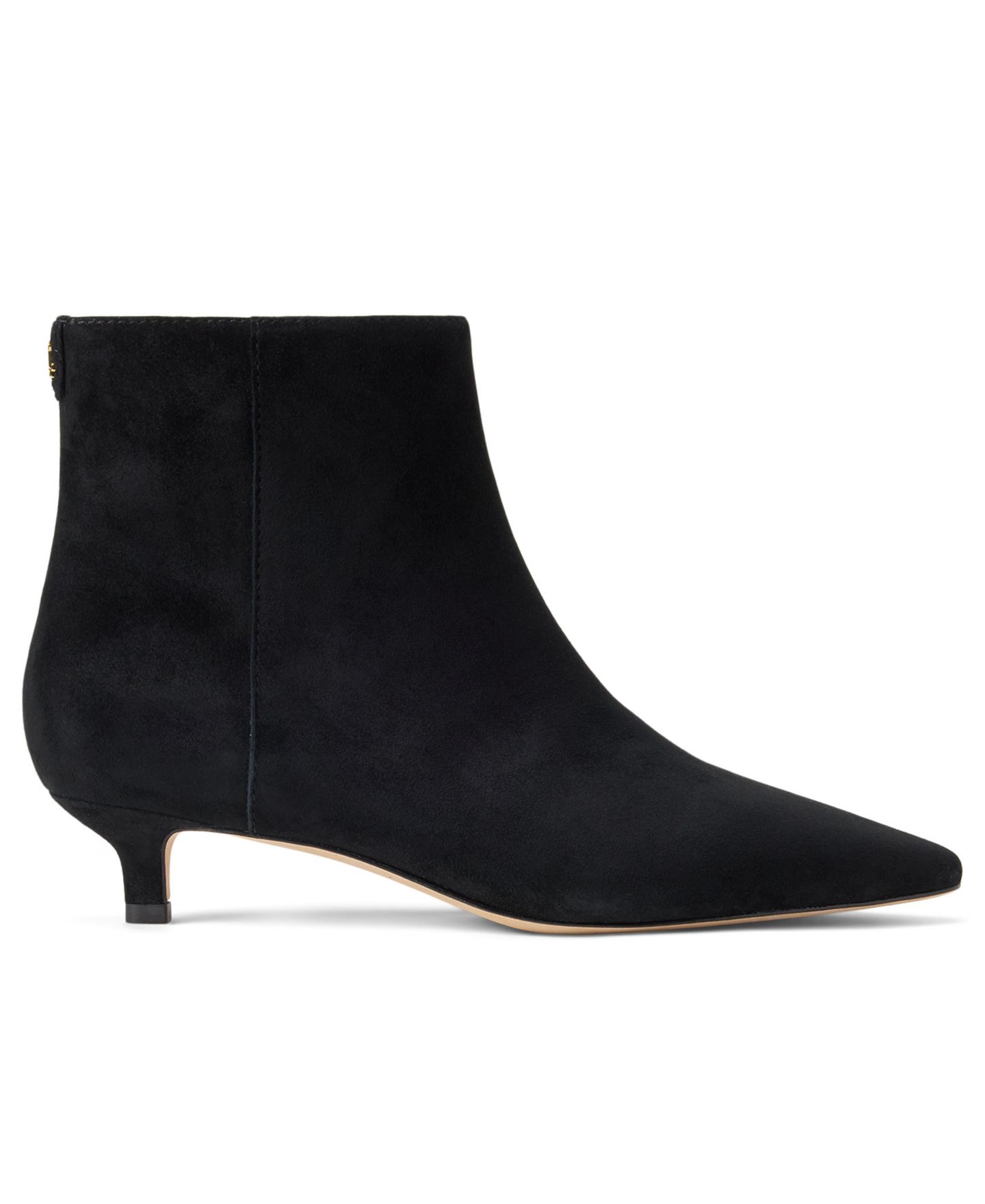 Женские ботинки Lauren Ralph Lauren Francesca Zipper Booties, цвет: Чёрный замшевый — фото 2