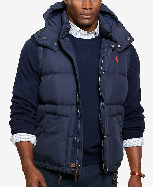 Polo Ralph Lauren Men&#39;s Big & Tall Puffer Down Vest & Reviews - Coats & Jackets - Men - Macy&#39;s