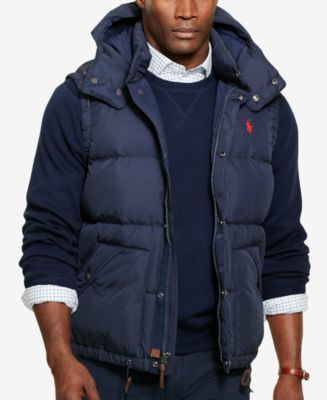 Polo Ralph Lauren Men's Windbreaker Jacket Concealed Hood Nylon  Regular Fit