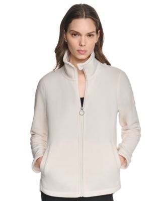 Women's Fleece Curved-Hem Zip-Up Jacket