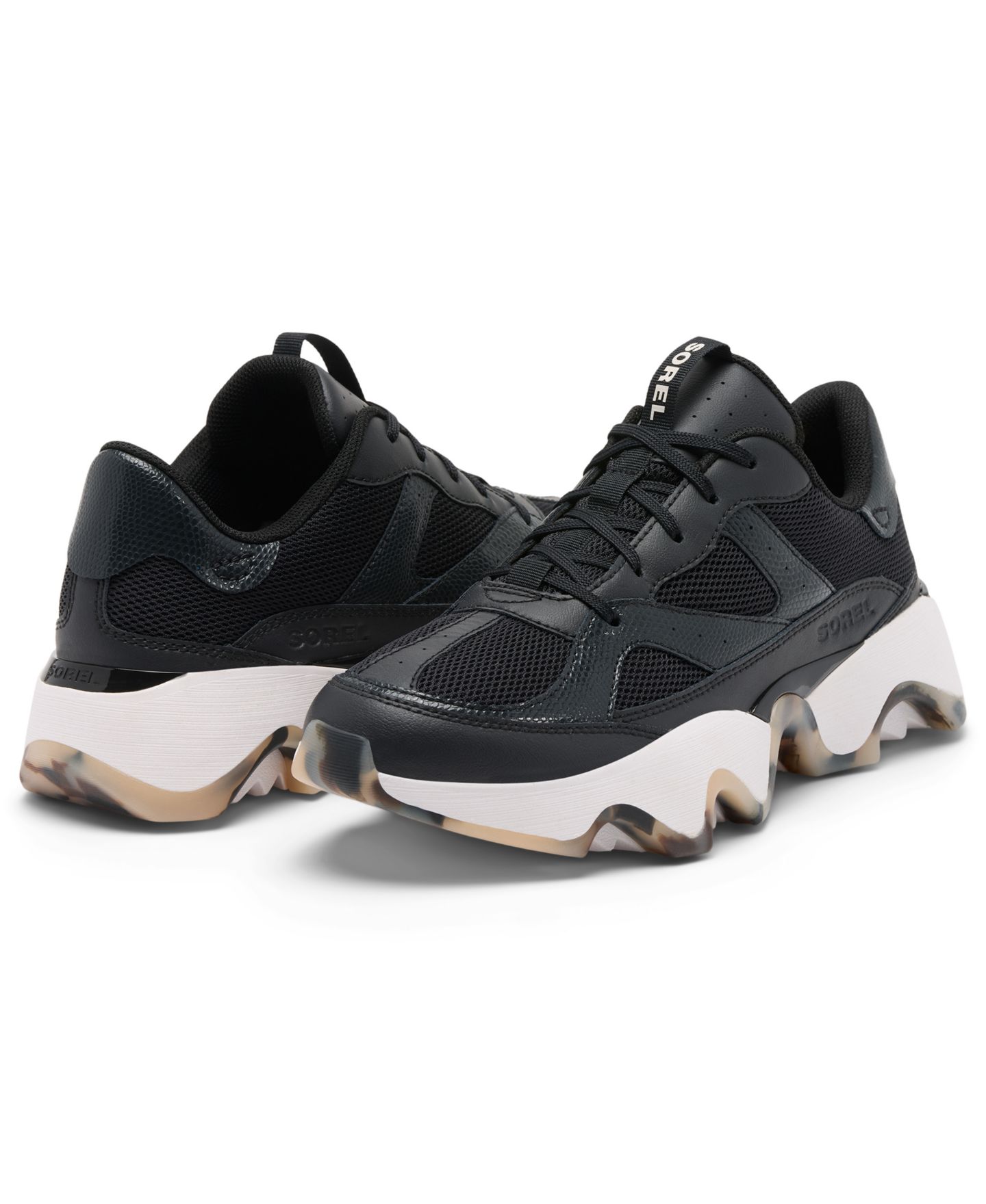 Женские кроссовки Sorel Kinetic Array Lace-Up, цвет: Чёрный / Морская соль — фото 6
