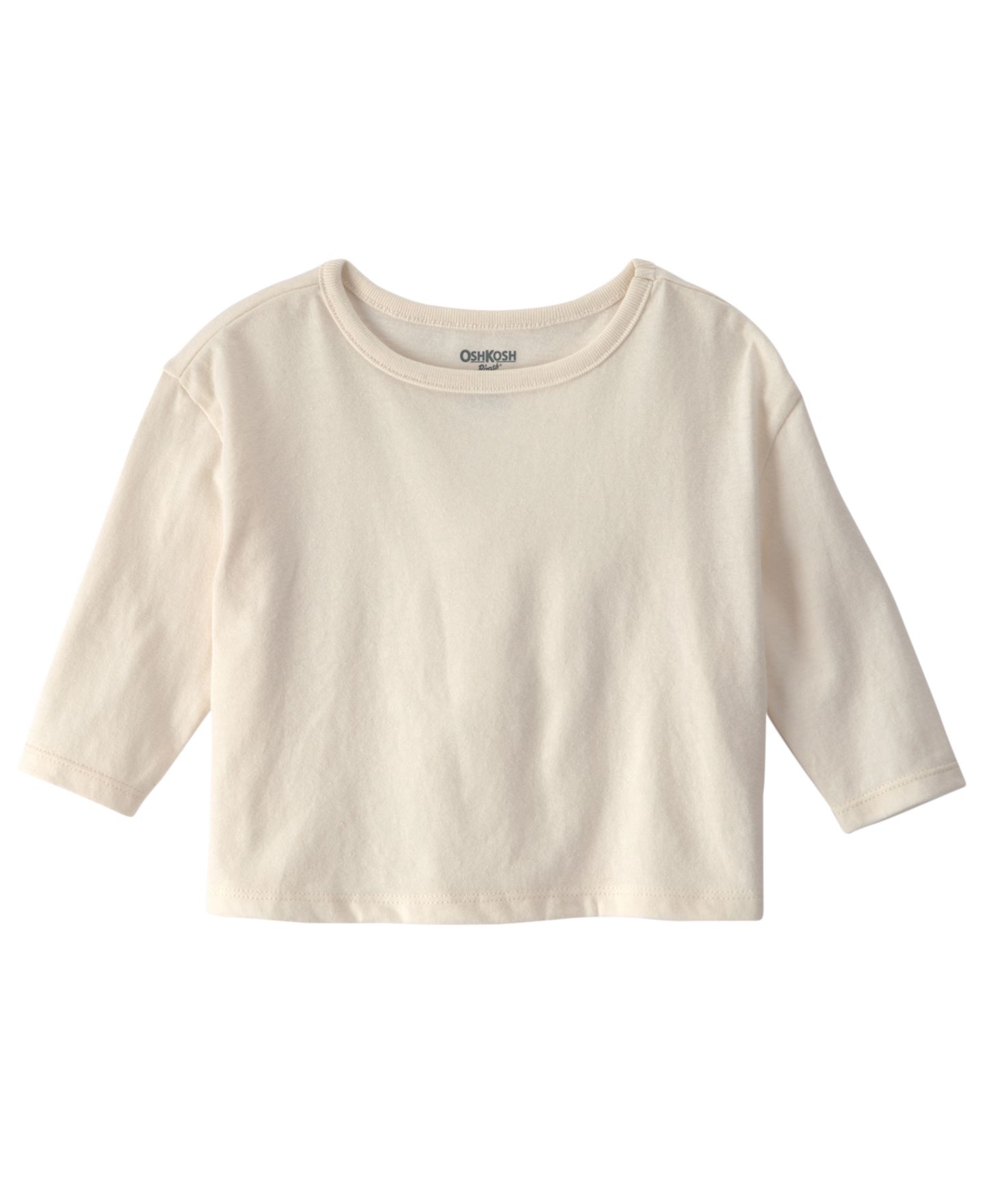 Детский комплект Oshkosh B'Gosh для девочки: топ и цветочный твиловый полукомбинезон, цвет: Зелёный / Слоновая кость — фото 3
