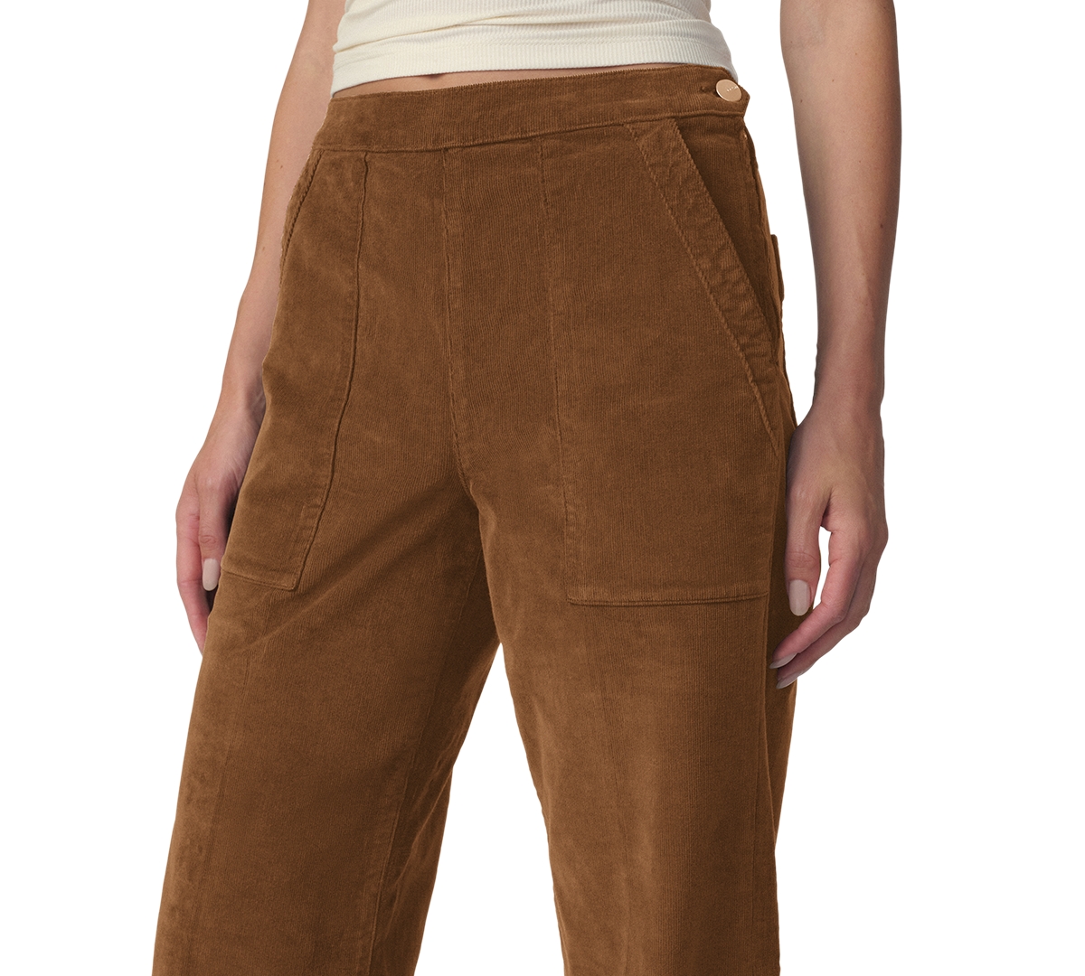 Joe's Jeans Women's The Side Zip Wide Leg Corduroy High-Rise Pants