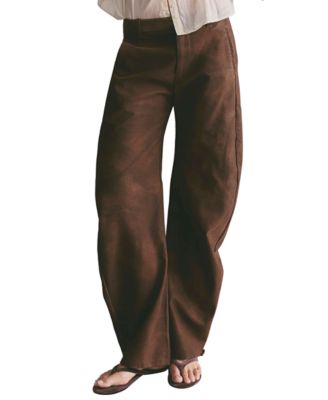 Women's Spotlight Faux-Suede Wide-Leg Trousers
