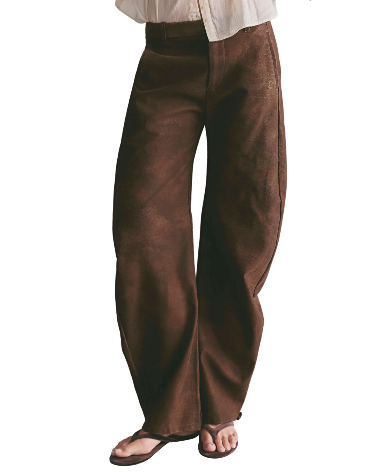 Women's Spotlight Faux-Suede Wide-Leg Trousers