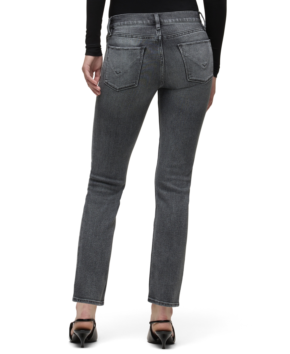 Hudson Jeans Women's Nico Mid-Rise Straight-Leg Cropped Denim