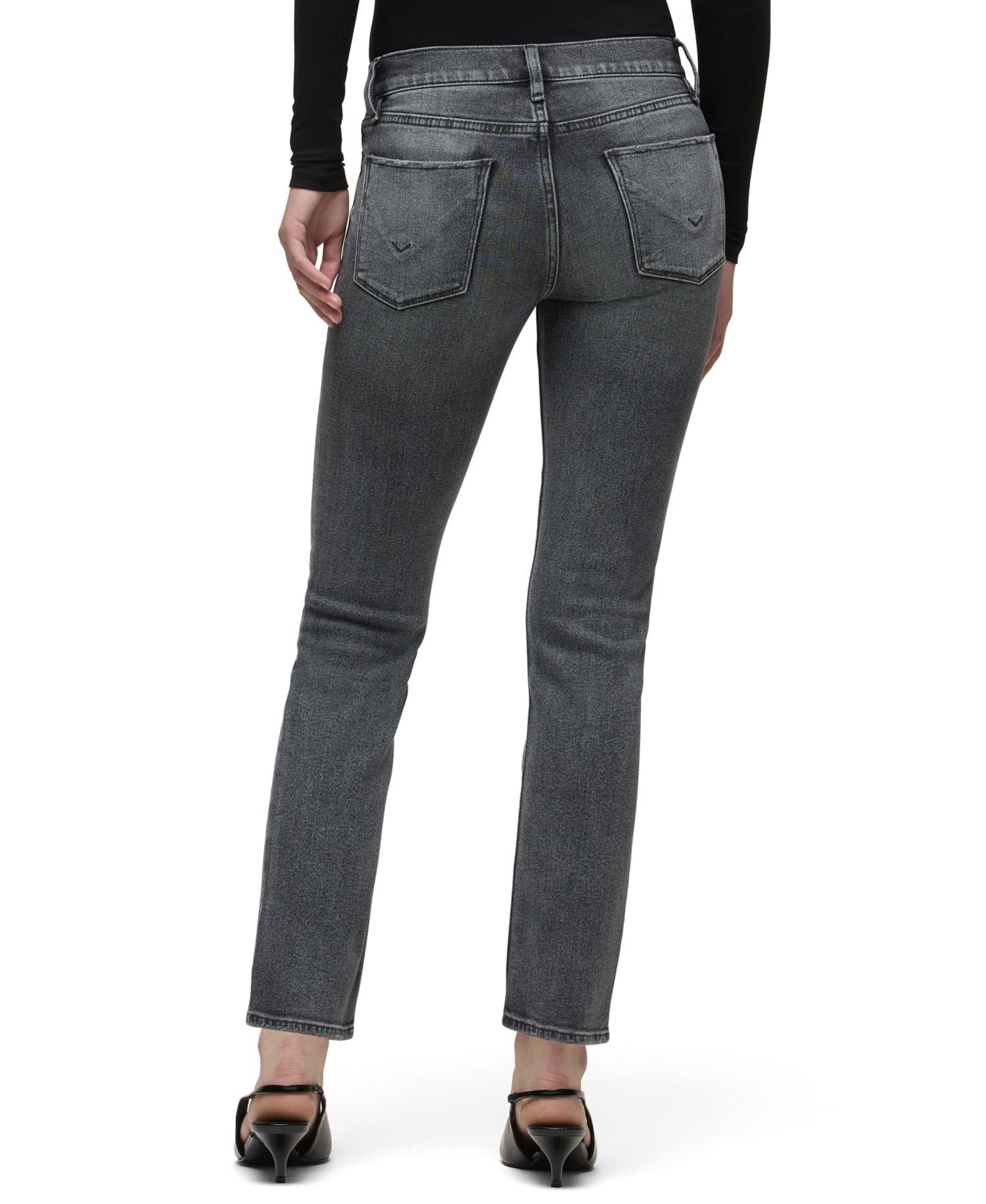 Women's Nico Mid-Rise Straight-Leg Cropped Denim Jeans