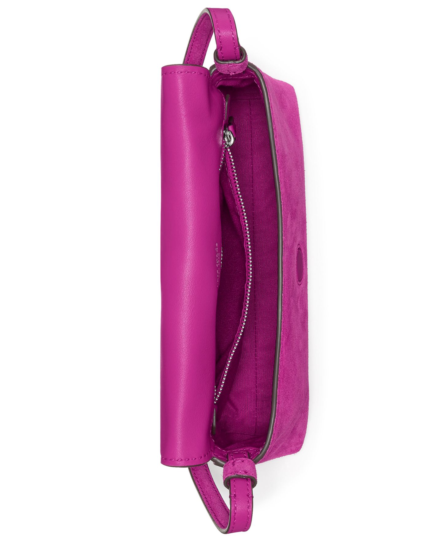 Женская сумка kate spade new york Loop Suede Small Shoulder, цвет: Свекольный — фото 5