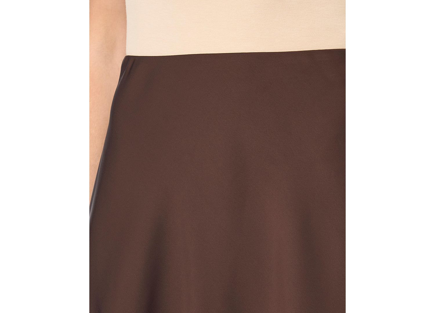 Women's Satin Maxi A-Line Skirt