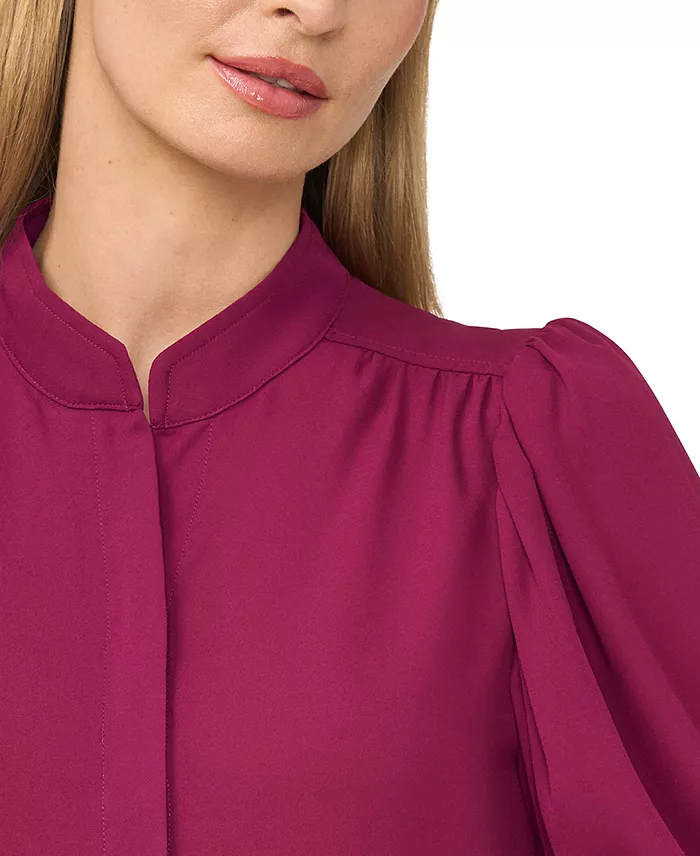 Women's 3/4-Sleeve Collared Button-Down Top - thumbnail 9