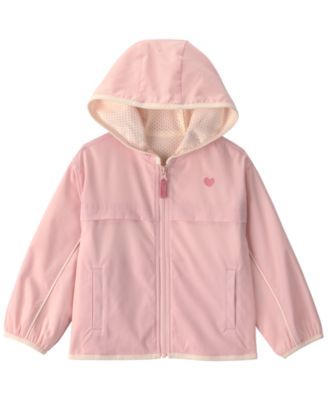 Toddler Girls' 2T-5T Heart Zip-Up Hooded Jacket