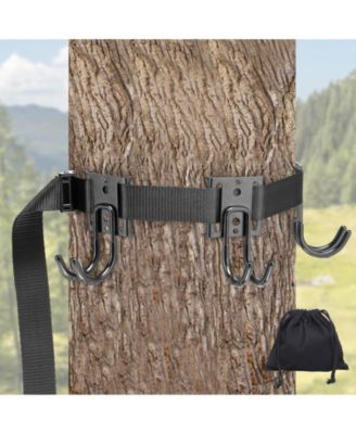 Tree Stand Gear Hangers 3 Metal Hooks Archery Hunting Accessories With Carry Bag