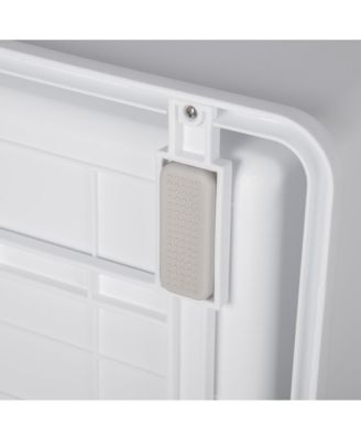 Fully Enclosed Cat Litter Box with Front Entry Top Exit and Scoop