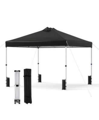 10 x 10 feet Outdoor Commercial Pop Up Canopy Tent with One Hand Center Lock