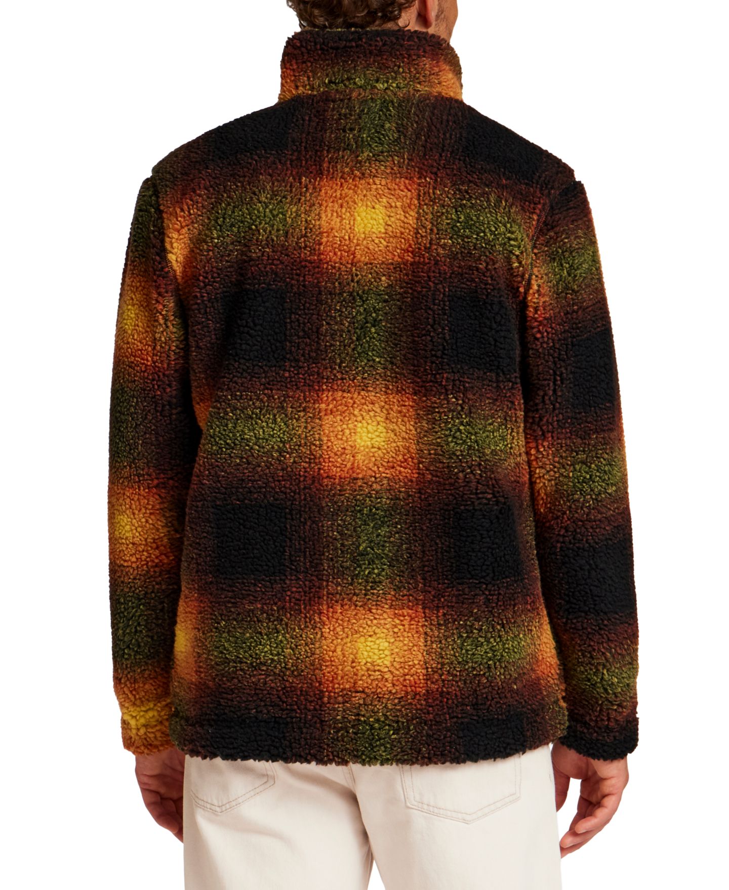 Мужская куртка Weatherproof Vintage Print Berber Fleece, цвет: Закатный — фото 5