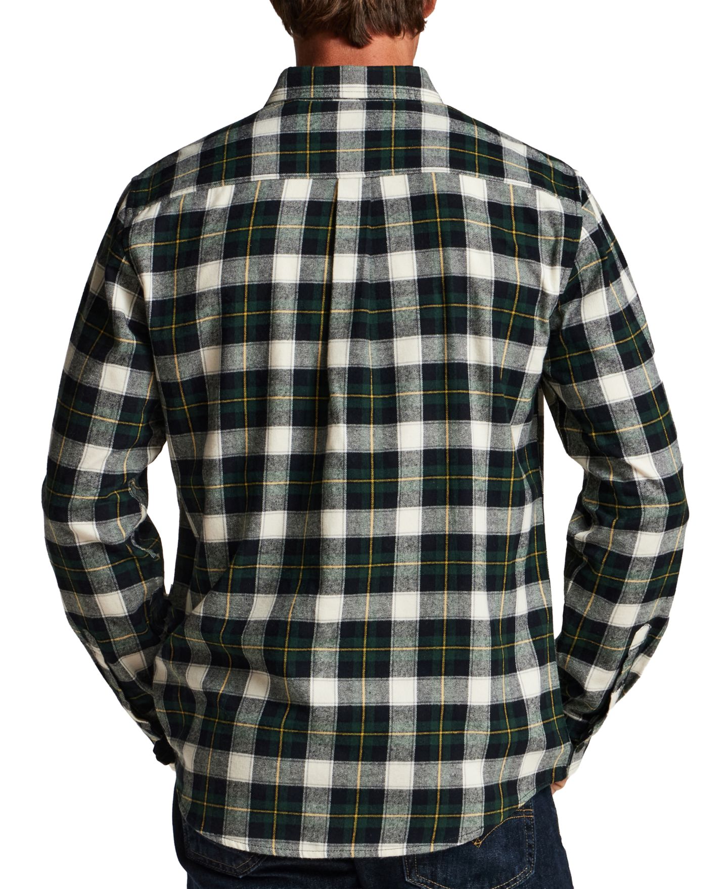 Мужская рубашка Weatherproof Vintage Plaid Flannel Regular-Fit, цвет: Тёмный еловый — фото 4