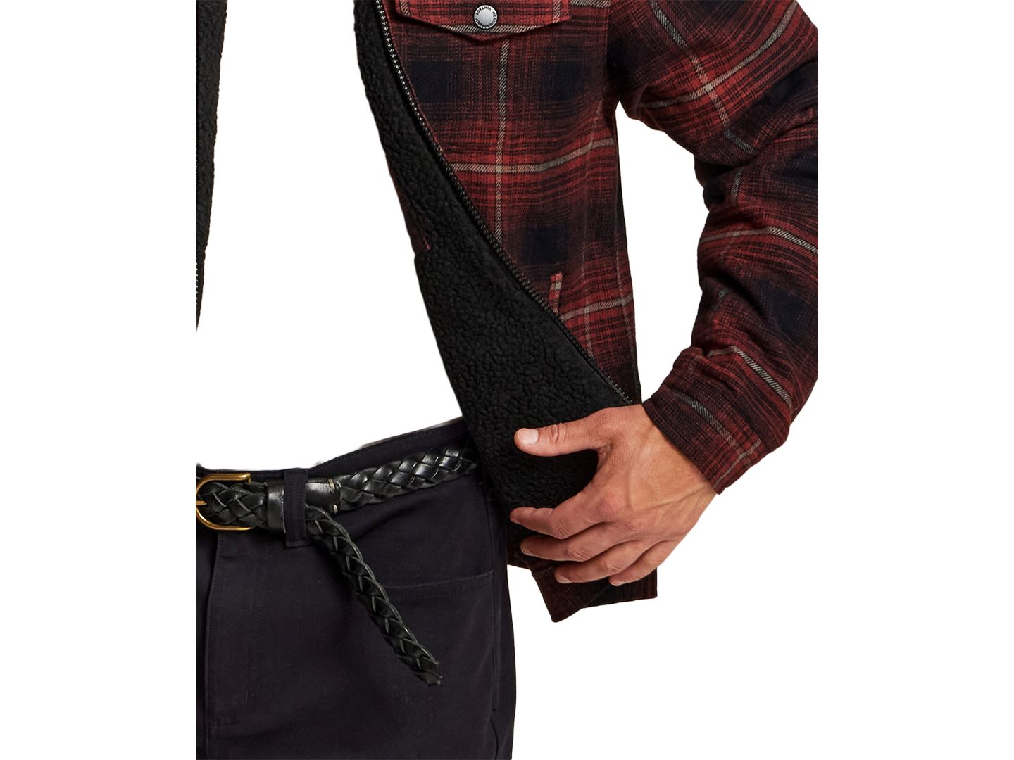 Мужская куртка Weatherproof Vintage Berber Flannel Trucker, цвет: Красный — фото 5