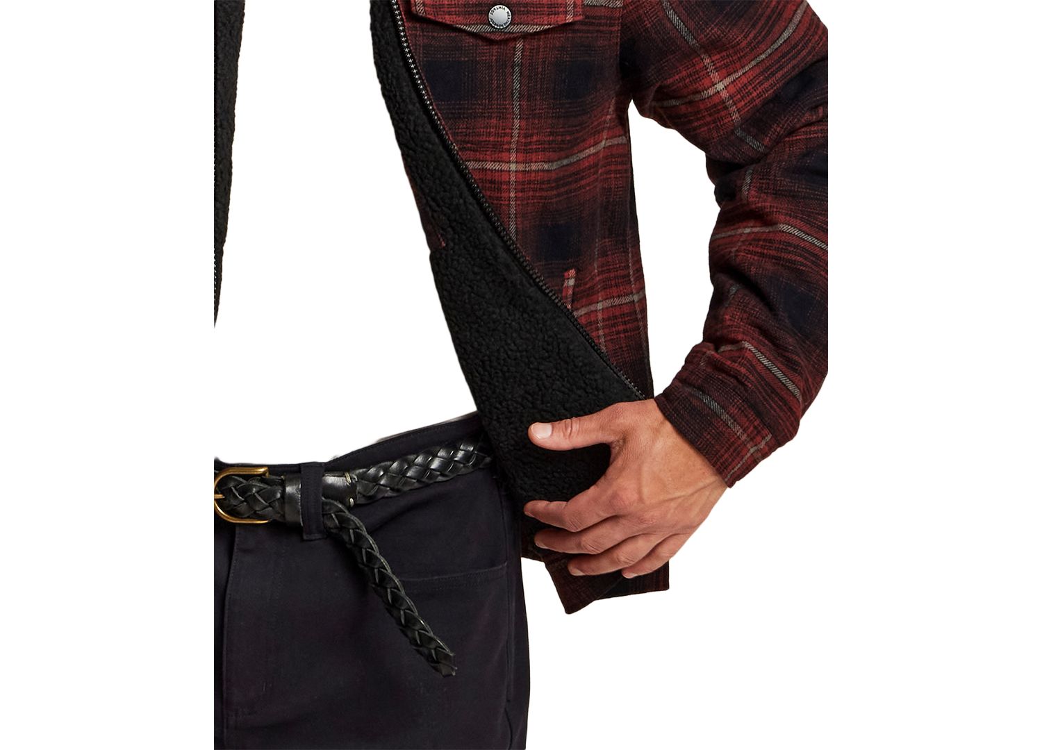 Men's Berber Flannel Trucker Jacket