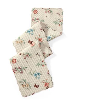 Butterfly Meadow Fall Quilted Runner, 14" x 72"