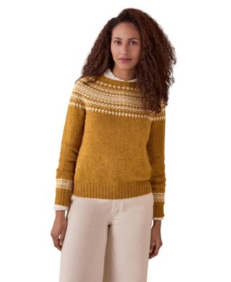 Women's Highlands Fair Isle Slim-fit Crew Neck Sweater